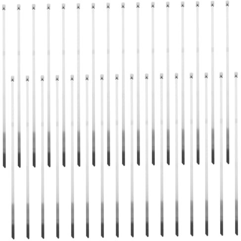 NAMOARLY Stainless Steel Fence Ties Heavy Duty 100pcs, Metal Zip Ties with Simple Installation and Abrasion Resistance for Wire Mesh and Fence Posts for Outdoor Applications
