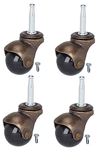 SOIMISS 4pcs Heavy Duty Computer Chair Casters Replacement Chair Wheels Stem Caster Wheels for Office Home Furniture