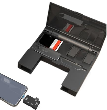 Flash Card Reader USB, Plug Play TF Cards Adapter, 3,39 x 3,46 x 0,39 pulgadas, Outdoor Portable Media Tool, High Speed Photos Video Access for Camera and Smartphone Use, Black