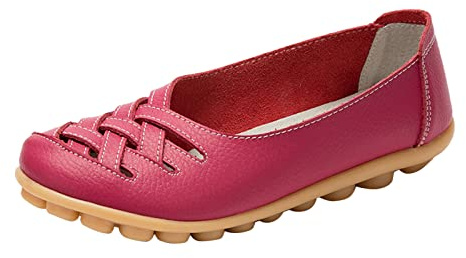 2025 Women's Slippers, Summer Shoes, Summer Slip-On Women, Comfort Walking Flat Loafers, Casual Shoes, Driving Loafers, Hiking Shoes for Women, Elegant Shoes, Women's with Heel, Pumps, Hot Pink, 5 UK
