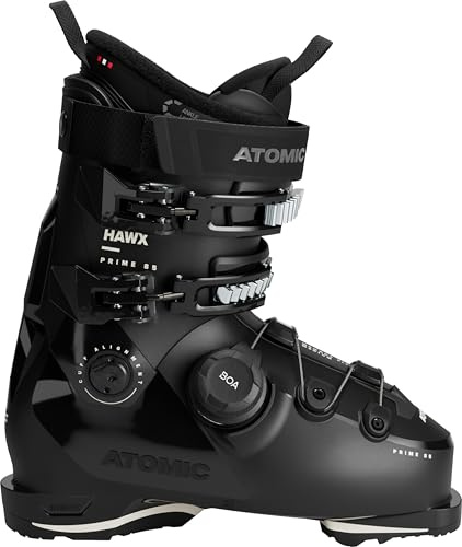 ATOMIC HAWX Prime 85 BOA W Skischuhe in Schwarz/Anthrazit - Größe 37.5/38 - Mittelbreite Ski-Boots mit 100 mm Passform & 85er-Flex - Hochwertige Ski-Schuhe mit präzisem BOA® Fit System