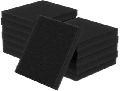Pawfly 12 Pack Aquarium Bio Sponge for Fish Tank Filters 16 x 14 x 2 cm Cut-to-Size Foam 40 PPI Aquarium Filter Media Pad Filter Sponge for Freshwater Saltwater Fish Tanks Ponds Inserts for ML350