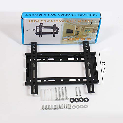 Supporto universale per pannello a parete per TV LCD, struttura in ferro, facile installazione, con accessori forniti, comodo per l'uso quotidiano, adatto alla maggior parte dei televisori