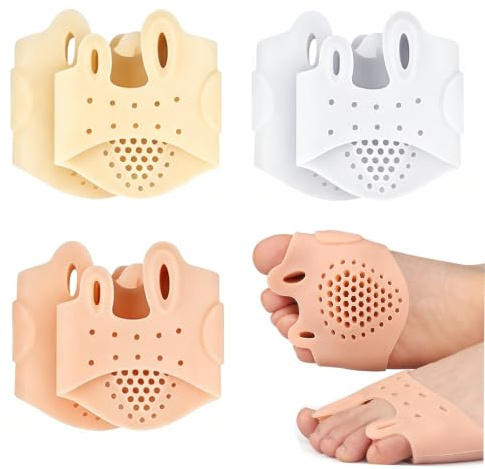 VELAJA tåspridare, Hallux Valgus korrigering tåseparator, 3 par mjuka tåseparatorer, ultratunn och andas, för kvinnor och män i vardagen