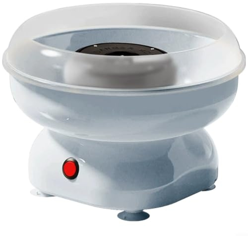 MeevrgR Macchina per zucchero filato per bambini, mini zuccheriera elettrica con tubo riscaldante sicuro e base antiscivolo, funzionamento silenzioso per feste in casa, viola (blu)