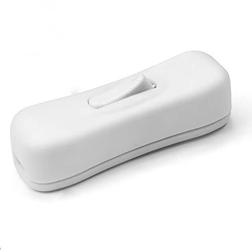 2 uds interruptor de lámpara aislante interruptor de luz en línea 250V 2A interruptor basculante de alimentación interruptor de encendido/apagado táctil para pequeño aparato o lámpara