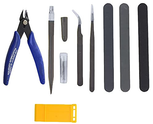 Lowats Modellbau Werkzeug Set 6 Stück Modellbau-Werkzeugsatz DIY Bastelwerkzeug Basic Tools Modellbau Werkzeug Set Model Tool Modeler Modellbau Tool Set für Hobby Model Assemble Building