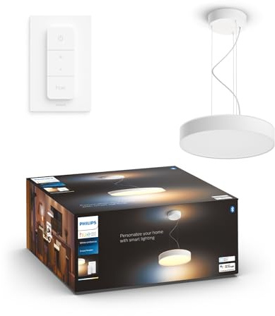 Philips Hue White Amb. Enrave Pendelleuchte weiß 4500lm inkl. Dimmschalter, 915005998001
