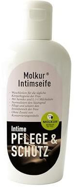 Molkur® Intimseife mit Sauermolken-Ferment | pH 3,2 | Ohne Konservierungsmittelzusatz | Mit Milchsäure für sanfte Intimpflege | Für junge Frauen & Frauen in der Menopause – 200 ml