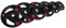 jiande Weight Plates, 2 Dumbbell Weights in Set, 2.5kg-15kg, 50 mm Bore, Can Be Used with Dumbbells and Barbell Bars, with Handles for Free Training (Size : 5kg*2)