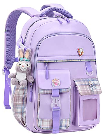 Amythe Schulranzen Mädchen,Schulrucksack Mädchen Teenager, Lässige Kinderrucksack aus Nylon Wasserdichte Leichte Rucksack für Kinder 9-15 jahre Schule oder Reisen