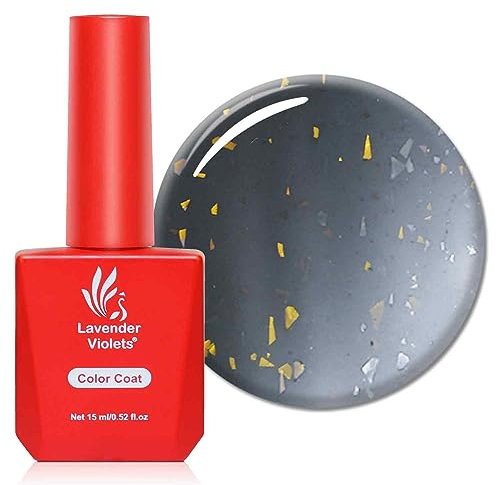 Lavender Violets 15ml Gel Nail Polish Light to Dark Grey Colour Changing Mood Temperature Winter Christmas Warm Design UV LED Soak Off Manicure Pedicure Larger Content Night Symphony A0705