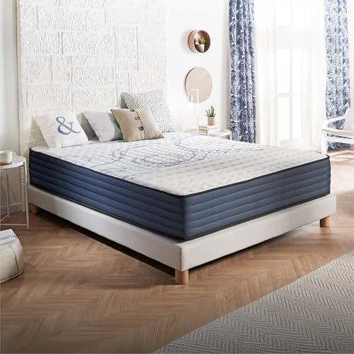 Naturalex - Perfect Dream - Matratze 140x200 cm - Höhe 30 cm | Kaltschaummatratze - Härtegrad H3/H4 - Öko-Tex Zertifiziert - Latex Blue 7 Zonen Matratze - Made in EU