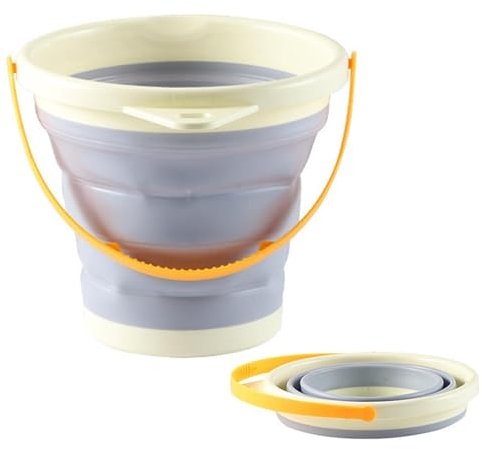 Faltbarer Eimer für Eimer – faltbarer Sandeimer | Wasserbehälter und Futternapf für Hunde, Katzen, Hunde und Welpen, Camping- und Angelwanne