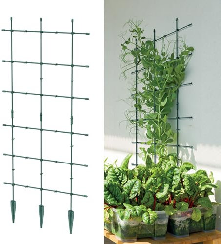 Wall Plant Support Planter Pot Support Trellis Ladder Climbing Frame 3 Vertical Home Garden Vegetables Tall Plants Holder