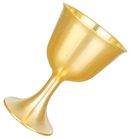 GRIRIW Copa De Latón Para Ofrendas Santuarios Budistas Copa Riqueza Vaso Decorativo y Funcional Para Ceremonias