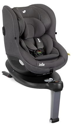 Joie i-Spin™ 360 R129 Kindersitz, Geburt bis 4 Jahre (40–105 cm), Thunder | Autositz mit 360° drehbar, i-Size-zertifiziert, ISOFIX-Installation und Seitenaufprallschutz für höchste Sicherheit.