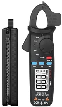AYJYZHIAG Pinza amperometrica Digitale BSIDE, Auto-Rang, True RMS, Precisione 1 mA, Corrente 200 A, Multimetro CC/CA, Vol, Ohm, Diodo, Temperatura, Tester NCV(ACM81 And T1101)