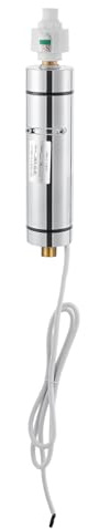 Durchlauferhitzer 3500W Sofortiger Elektrisch Warmwasserbereiter mit LED-Anzeige Tankloser Durchlauferhitzer Elektrischer Mini-Wassererhitzer (Silber)