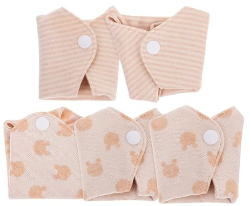 IWOWHERO 5pcs Organic Cotton Sanitary Napkin Reusable Sanitary Pads Washable Period Panty Liner Coverage Nursing Reusable Women Menstrual Woman Bio