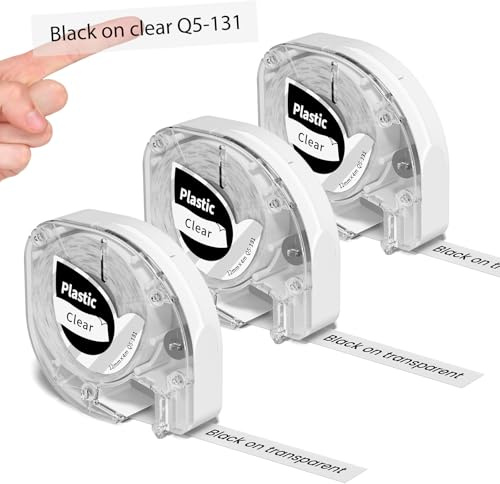 Phomemo P12 Etikettenband Kompatibel mit Dymo Etikettenband LT-100H LT-100T
