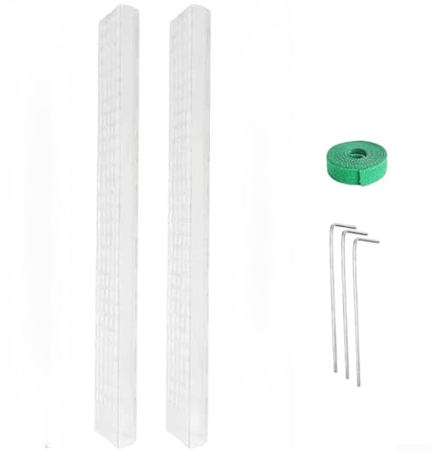 Poste de plástico compatible con musgo para entrenamiento vertical de interiores para plantas trepadoras, incluyendo Philodendron Pothos Monstera e hiedra inglesa (2 unidades x 2 x 1)