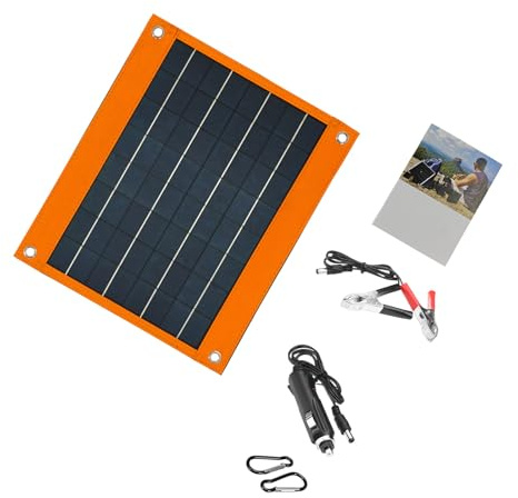 CAZSTYK Chargeurs de panneau solaire à interfaces multiples 16 W 18 V Charge rapide Taille compacte Idéal pour le camping et l'aventure Chargeurs solaires polycristallins haute efficacité