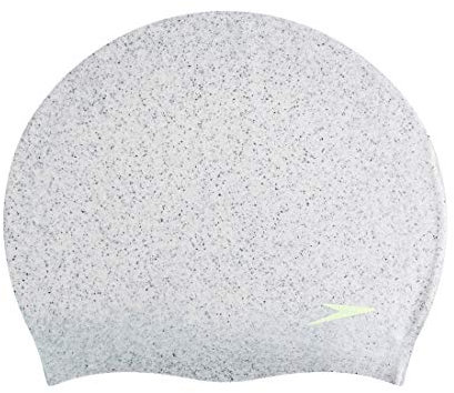 Speedo Damen Recycling-Badekappe | Kein Ziepen Trainingshilfen, Grey/Bright Zest, Einheitsgröße