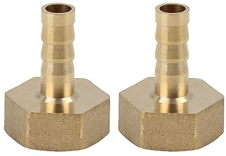 X AUTOHAUX 2 st. 8 mm slang ID x G 1/2 tum NPT uttag mässing slangkoppling