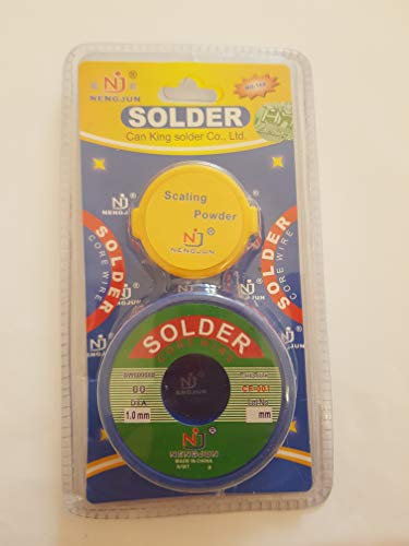 B-BLACK SET STAGNO PER SALDATORE PIU' PASTA FILO BOBINA PER SALDATORE 1.0 mm E PASTA SALDANTE
