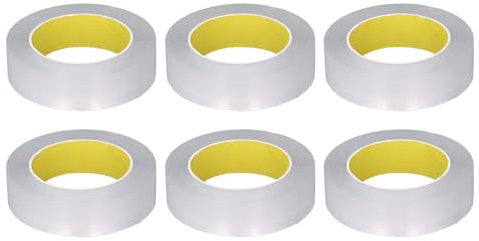 Fafeicy 10 Rouleaux de Ruban Adhésif Double Face Robuste, 0,1 Mm D'épaisseur, 30 Mm de Large, 5 M de Long, Ruban Adhésif Acrylique, Imperméable, Transparent, pour Accrocher des Photos,