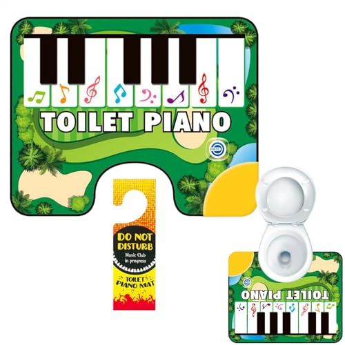 Generisch Töpfchen Klaviermatte, Toilettenklavier Musikmatte | Badezimmerboden klingende Teppich - Interaktives Klavier klingender Teppich für Badezimmer, elektronische Tastatur Töpfchenbodenmatte
