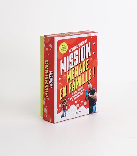 Mission ménage en famille: 60 cartes et 1 livret pour partager les tâches... et en redemander !