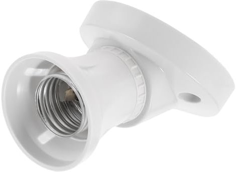 STOBOK E27 Angled Batten Lamp Holder Bulb Socket Replacement Light Fixture Part for Ceiling and DIY Lamp Repair Kit