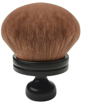 LUMOOM Kabuki Pinceau extra large en forme de champignon pour fond de teint, pinceau de maquillage, pinceau correcteur, pinceau cosmétique pour fard à joues (noir)