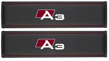GVFKMNX 2 Stück Auto Gurtpolster, für Audi A3 Sicherheitsgurt Schulterschutz Kinder und Erwachsene Weiches Bequem Interieur Zubehör