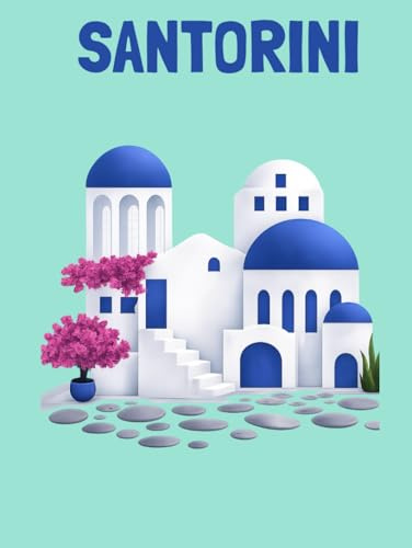 Travel Photo Album - Santorini: A Beautiful Scrapbook with Blank Page s for Your Travel Memories