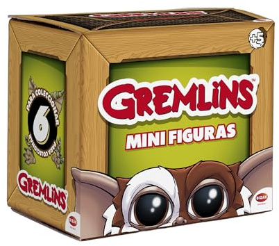 Bizak Gremlins - Statuette a sorpresa da collezione, bambole rigide 6 cm con taccuino Collector, 6 modelli da collezione, con 1 ultra sottile, prodotto ufficiale per fan e bambini dai 5 anni (63245351