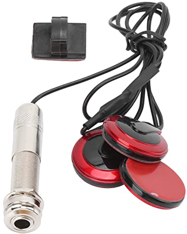 Självhäftande piezogivare Pickup Kontaktmikrofon för akustisk gitarr Violin Ukulele Bas Banjo Mandolin Cello Viola Inget batteri Ingen lödning Färdig att använda Slitstark (DP-007)