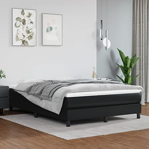 Kangardius fickfjädermadrass 140 x 190 cm med konstläderöverdrag medelhårt stöd för sovrum gästrum och barnrum hållbar och andas