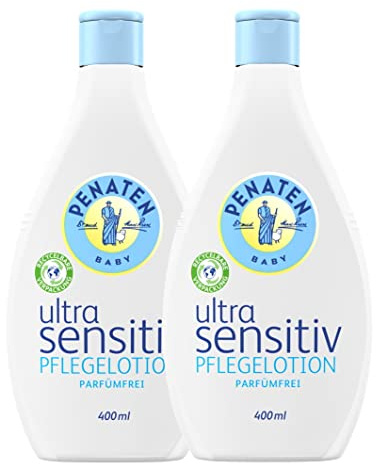 Penaten ULTRA SENSIBLE SOIN Lotion Sans Parfum 400ml / soins Lotion corporelle Sans Parfum pour Hochsensible Babyhaut (2 X 400ml),