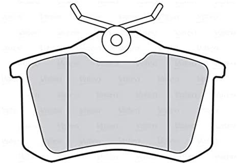 VALEO - Brake pads First - 301463 - Set of 4 pads - Rear axle - Fully equipped with mounted accessories