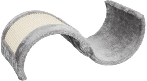 Wavy Kratzbaum, 29 x 18 x 50 cm, Grau, Natur