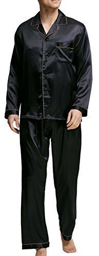 Conjunto de pijama de satén para hombre, ropa de dormir, ropa de dormir de seda, ropa de estar por casa, XXL
