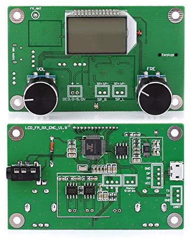 Modulo ricevitore FM, Modulo di controllo del ricevitore FM, e PLL Modulo ricevitore radio FM stereo digitale fai-da-te, con controllo della porta seriale (87-108 MHz)
