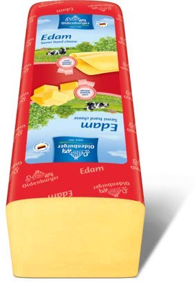 Queso de barra Edam Oldenburger 3 kg. aproximadamente