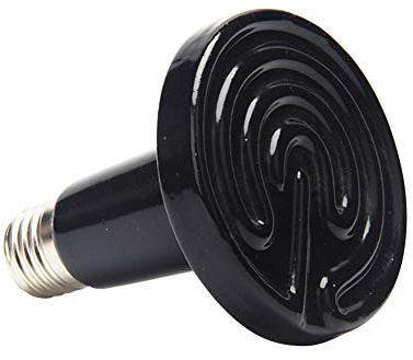Xiedeai Reptiles Amphibiens Lampes Chauffantes - 1 Pièces 100W Infrarouge Chauffage en Céramique Ampoule Lézards Tortue Animal Pas de Lumière Lampe de Chauffage E27 220-240V