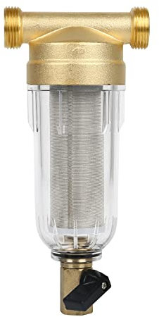 Wiederverwendbare Ausspülbarer Feinfilter, Wasserhahn Wasserfilter Wasser, Water Filter, Vorfilter-Sedimentfilter für Brunnenwasserschlauch-Sedimentfilter (3/4)