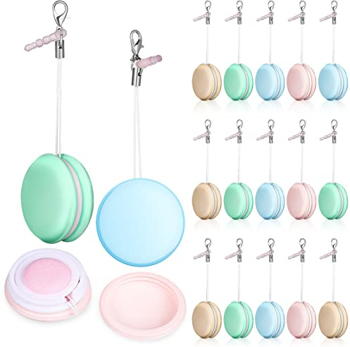 NUOBESTY 18Pcs Macaron Mobile Phone Screen Cleaning Screen Cleaner Tools Screen Wipe Pendant Screen Cleaning Ball for Phones Laptop Tablet Screens