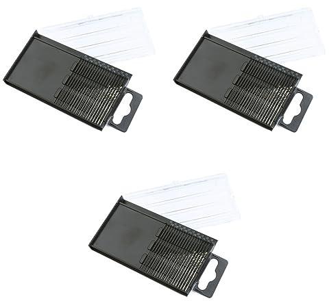 DOITOOL 60pcs Precision Drill Bits Set Drill Bit Set Storage Case Point Auger Step High Speed Steel for Woodworking Plastic